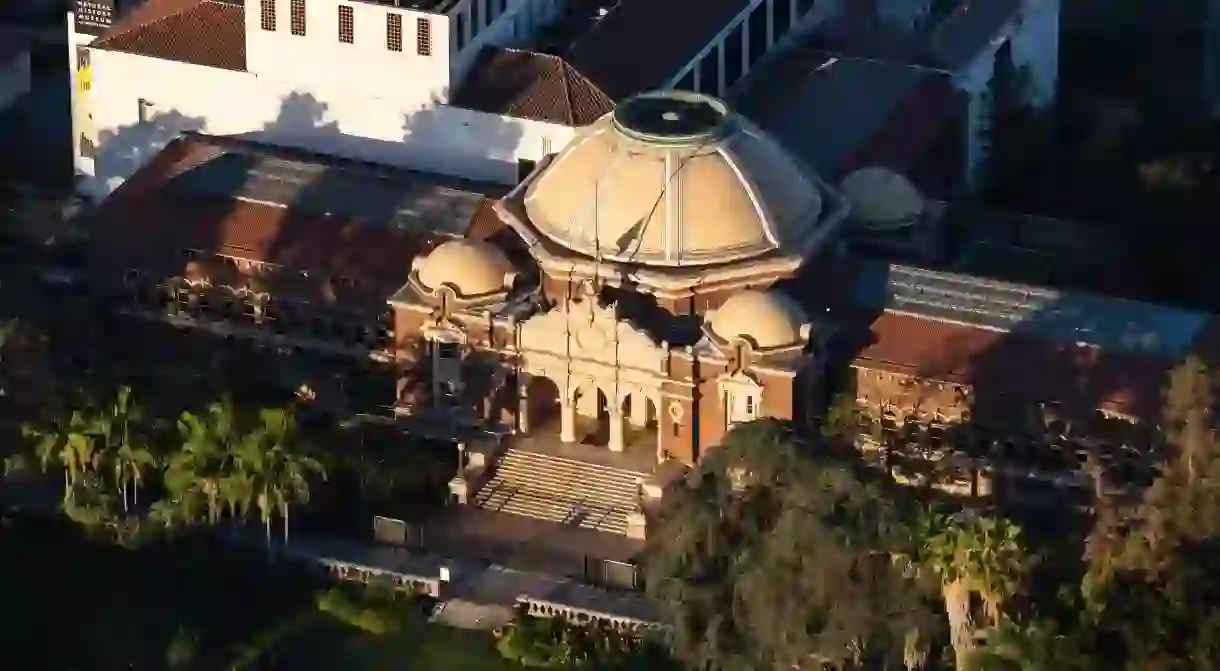 The Natural History Museum of Los Angeles County makes its home in Exposition Park