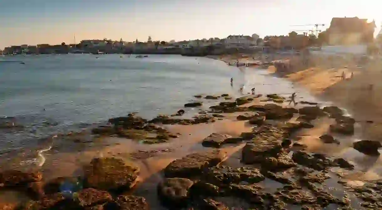 Praia da Conceiçao is a sandy beach near Cascais thats popular with families thanks to a wide variety of facilities