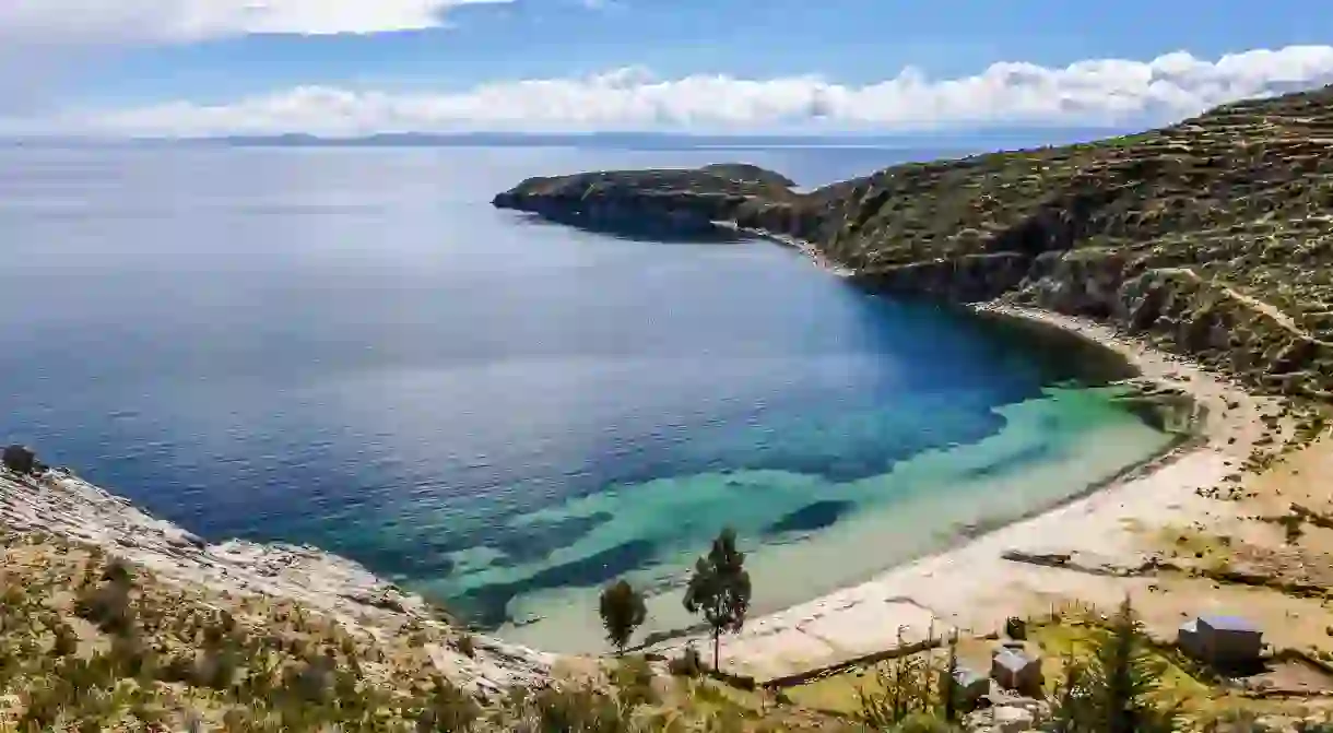 H60ANT Seaside on the Isla del Sol on the Lake Titicaca in Bolivia