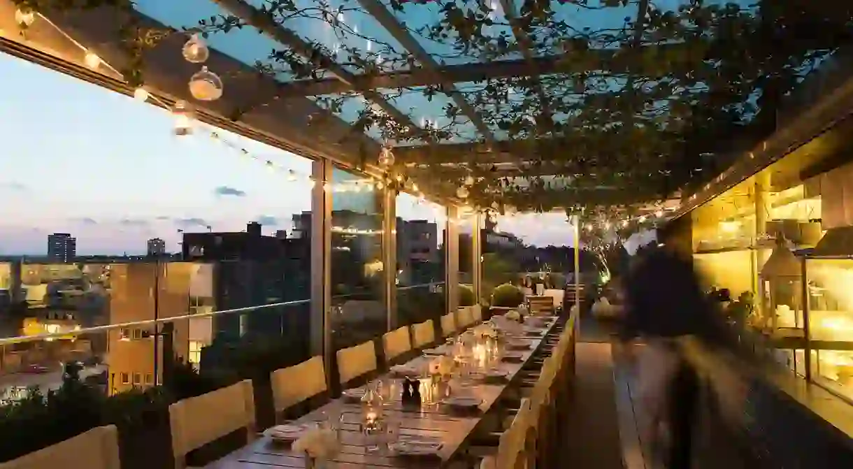 Boundary London in Shoreditch has its own rooftop restaurant