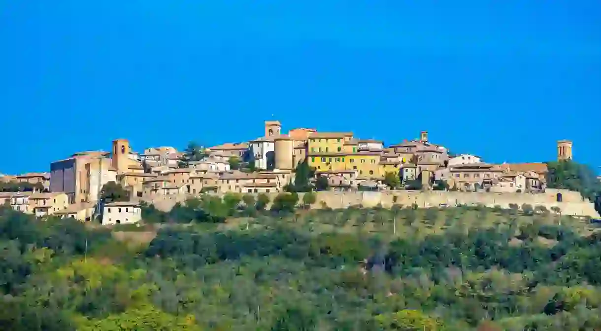 Montefalco is a walled Medieval town in Italy