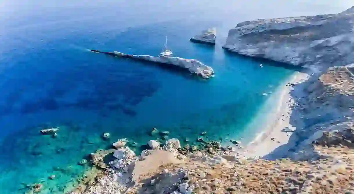 Katergo Beach is one of the beautiful beaches awaiting you on Folegandros