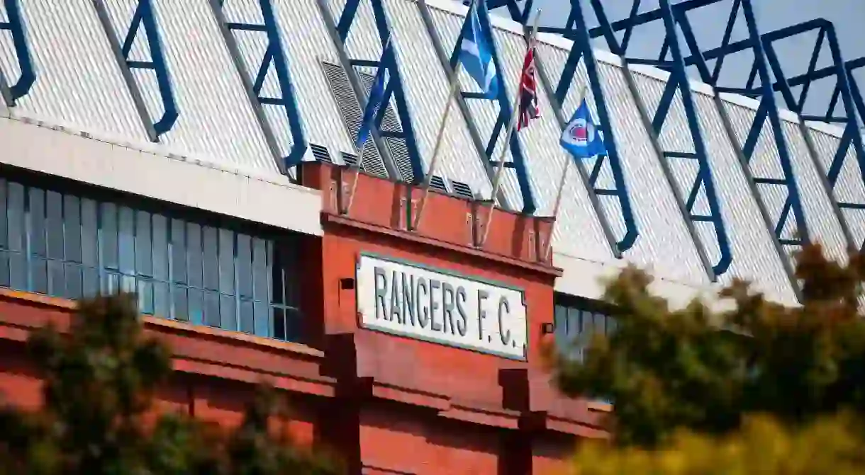 Watch a football match at the Ibrox Stadium, Glasgow