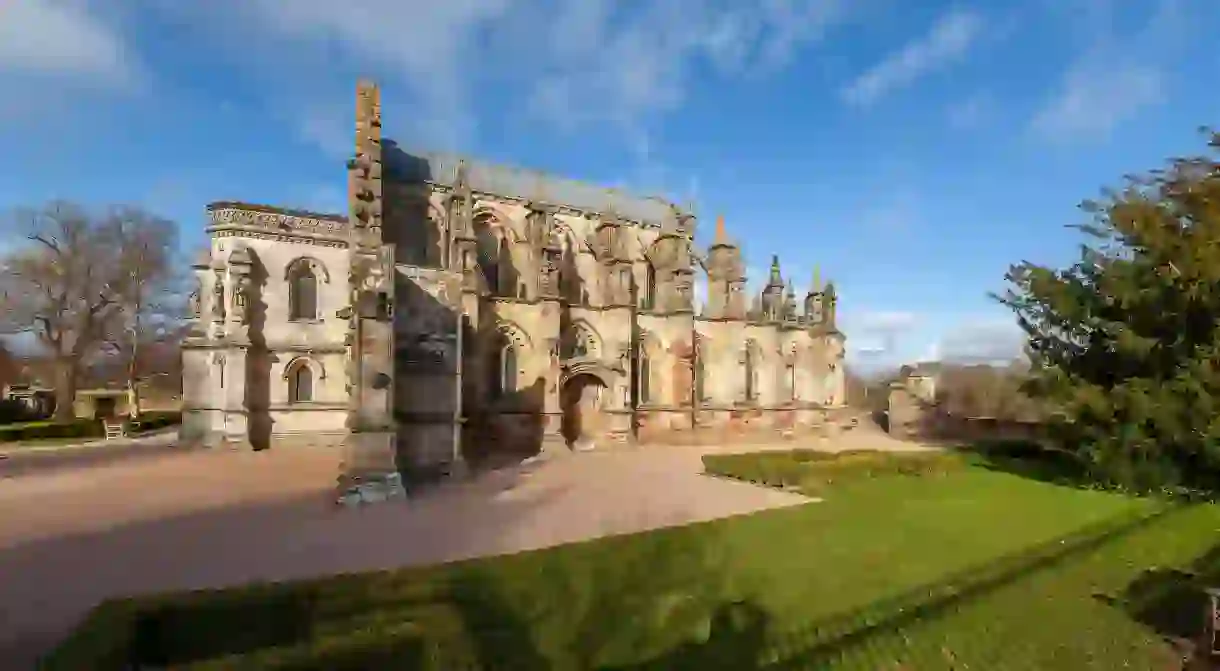 Learn about the legends of the mysterious Rosslyn Chapel and stay nearby on your next trip to Scotland