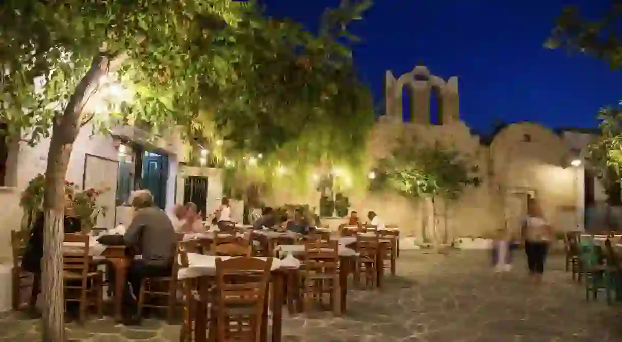 Dine al fresco at one of the islands traditional eateries