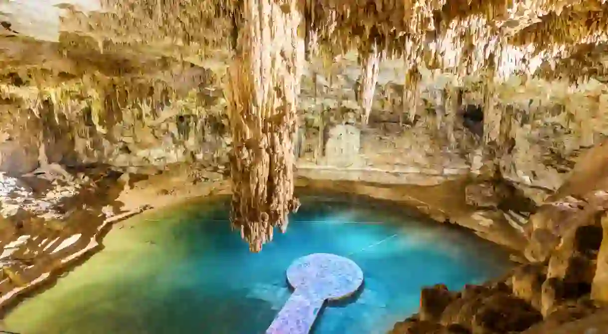 Cenote Suytun provides an excellent place to cool off