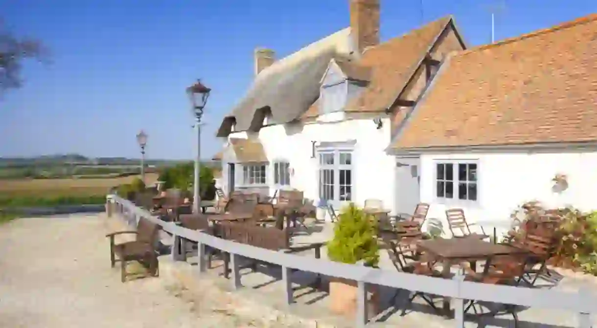 Country pubs don’t come any lovelier than the Crab and Boar with its thatched roof and rolling Berkshire countryside views