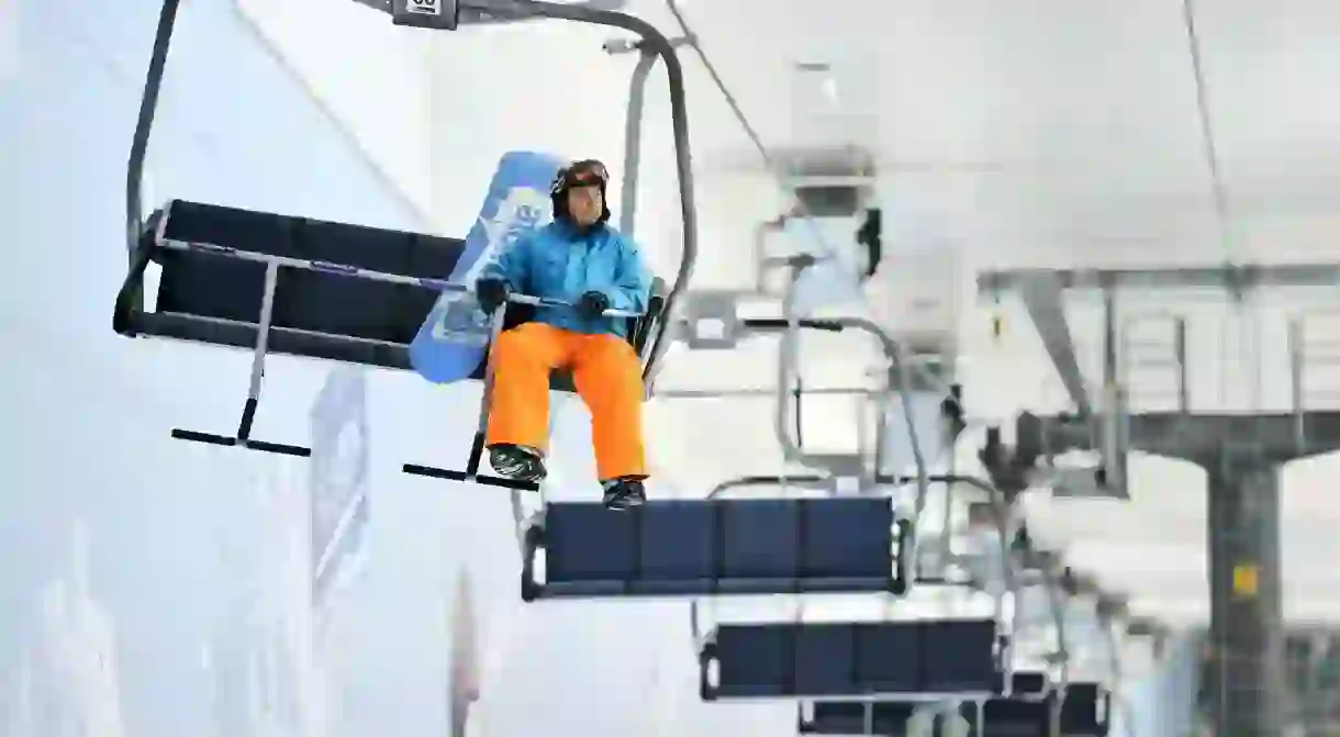 Jump on the ski lift and get ready to hit the slopes at the SnowDome