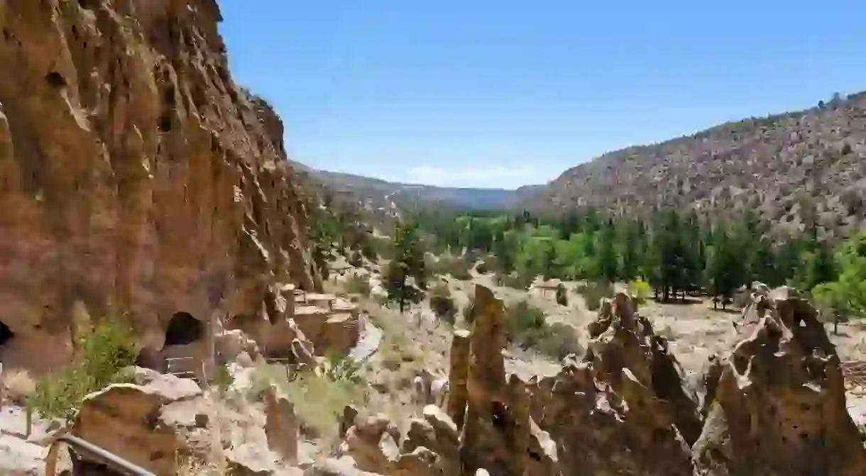 Discover ancestral Pueblo archeological sites surrounded by a magnificent landscape at Bandelier National Monument