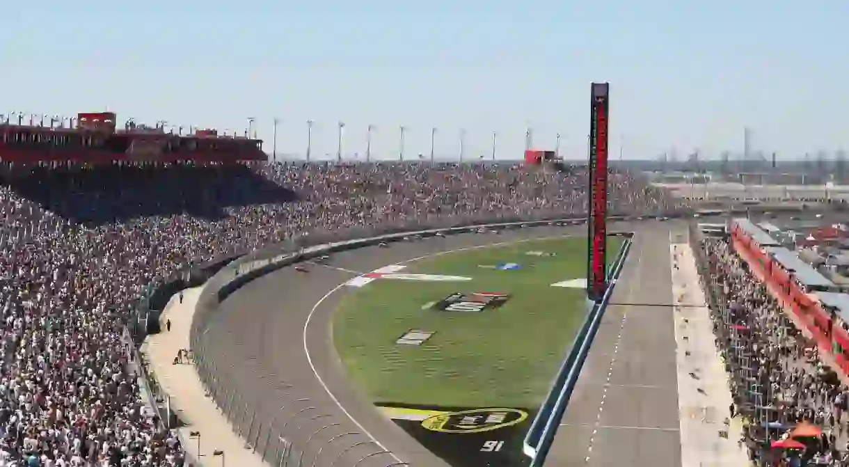 Watch the races at the Auto Club Speedway in California