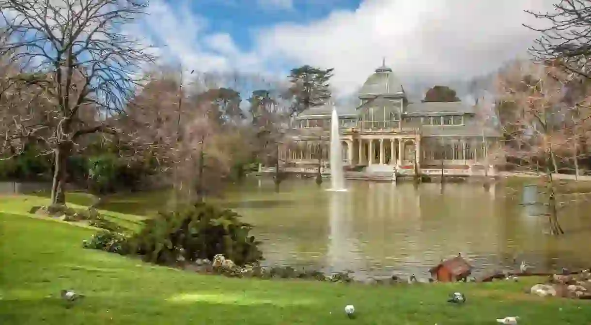 Buen Retiro Park is one of the largest parks in Madrid, and its Glass Palace is a highlight