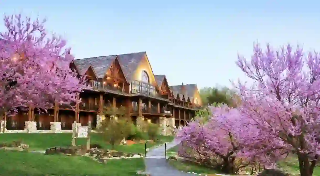 Big Cedar Lodge in Ridgedale beckons outdoor enthusiasts with its rustic charm