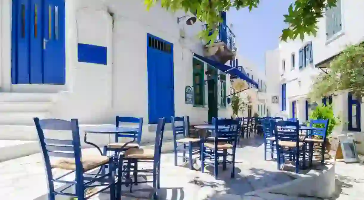 Discover the best bars in Tinos and dance the night away with a glassful of Greeces favourite drink, ouzo