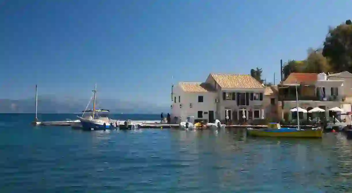 Head to the pretty harbourside village of Loggos in Paxos for drinks on the waterfront