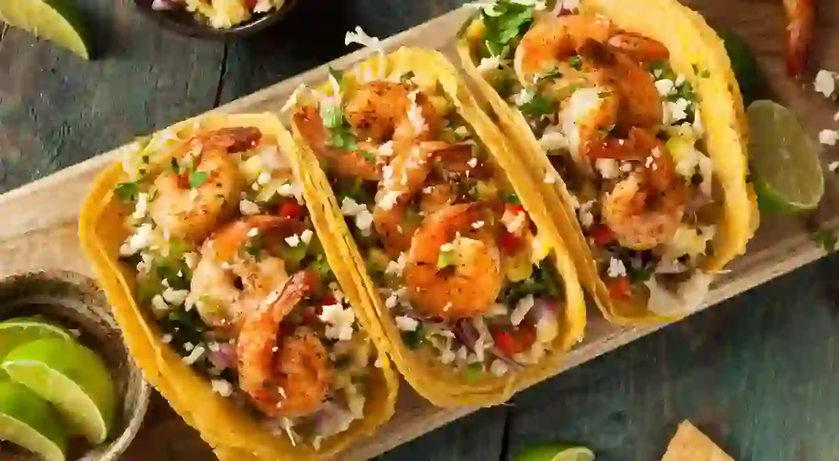 Seafood tacos are a staple of the Puerto Escondido restaurant scene, coming in a wide variety of guises