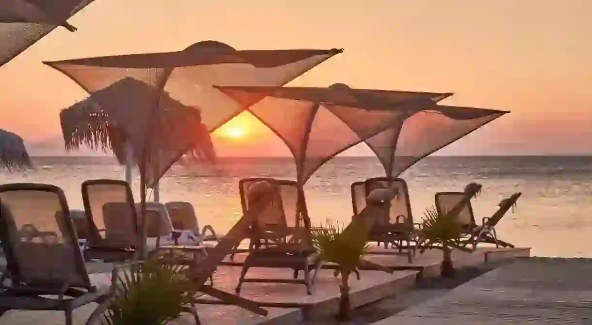 Kos is home to an array of quality beach bars, where cocktails are served alongside sumptuous views