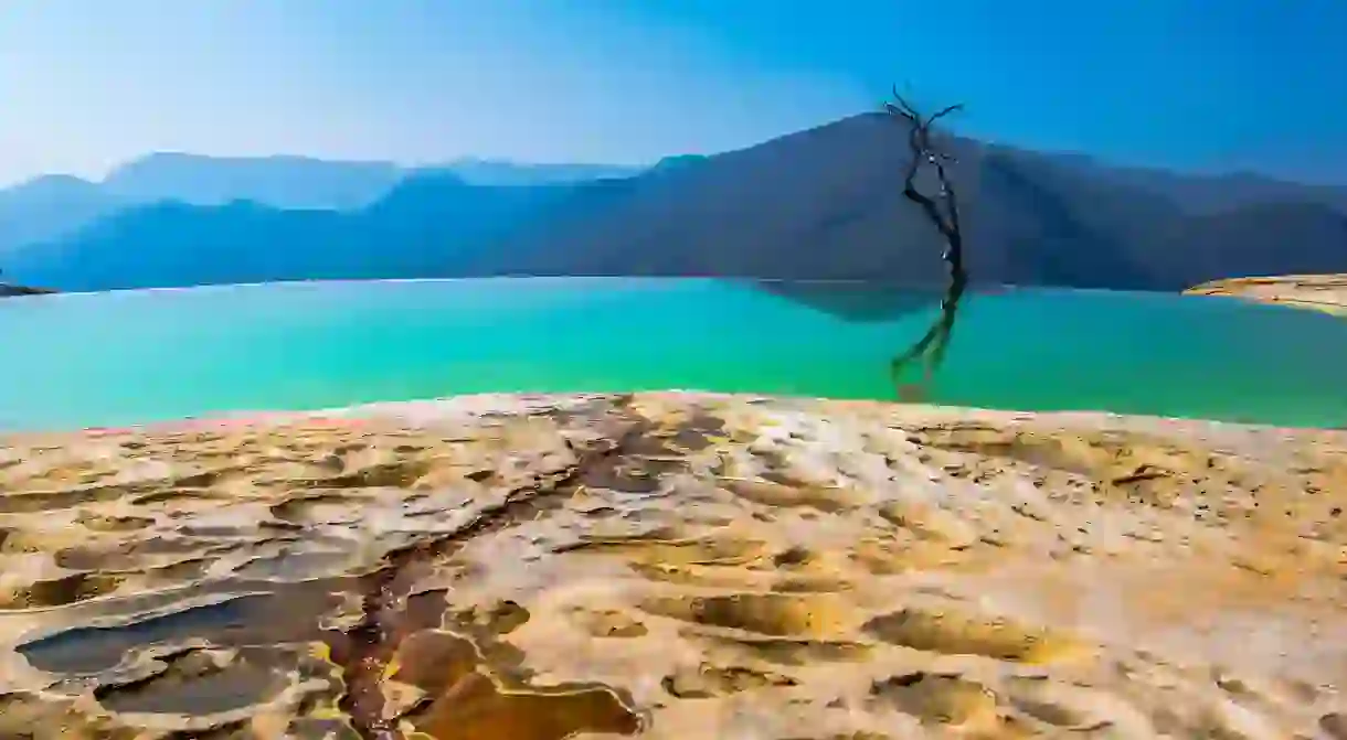 The Hierve el Agua in Oaxaca is otherworldly