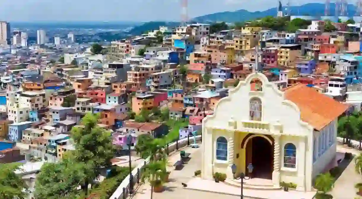 The city of Guayaquil is home to an abundance of unique churches, such as this one atop Santa Ana Hill