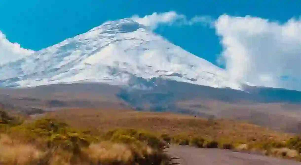 The Cotopaxi volcano is one of the highest in the world