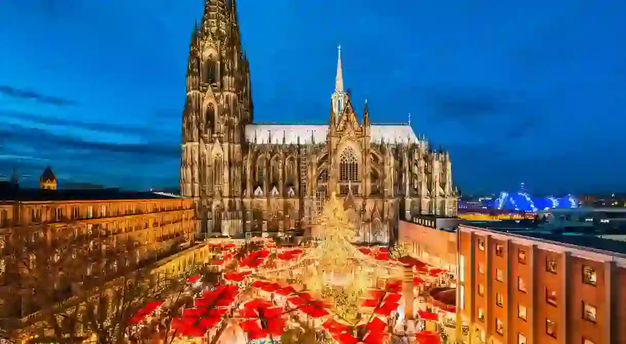 The Cologne Cathedral Christmas Market is the largest festive market in the city