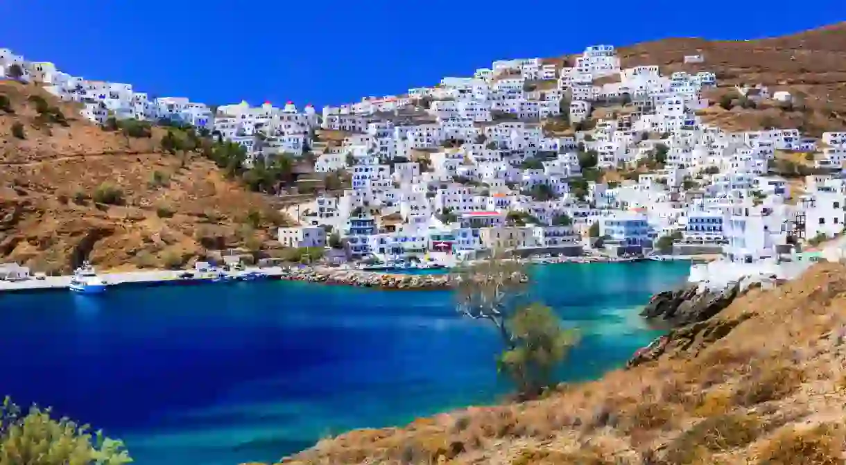 Visit the small Greek island of Astypalaia for its stunning coastline and quaint but gorgeous fishing villages