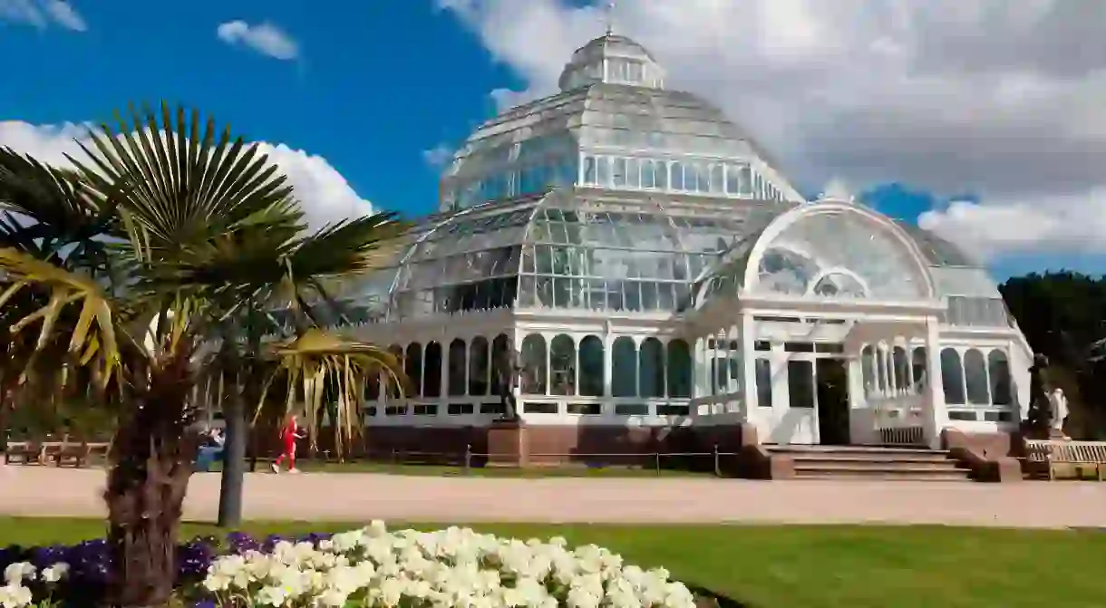 Palm House lies at the centre of Sefton Park and is used as a venue for music and dance events