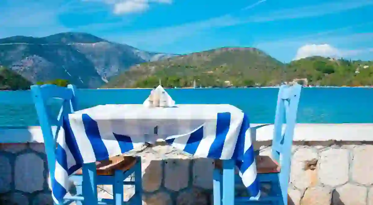 Let the stunning Itacha landscape be the backdrop as you enjoy some traditional Greek food