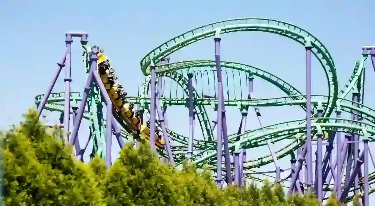 Get an adrenaline rush at Six Flags America in Maryland