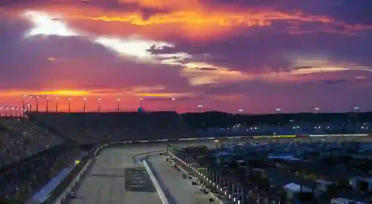 Not only the races at Darlington Raceway are spectacular but also the sunsets