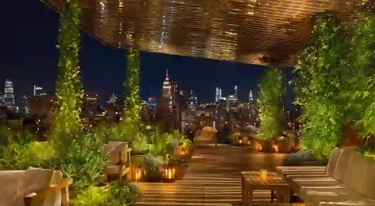 Spend some time wooing your date at the rooftop bar at Public