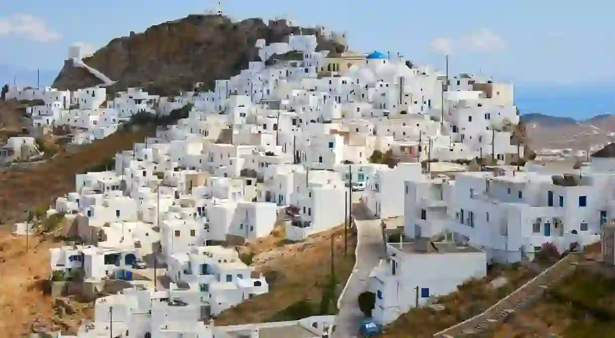 The distinctive white cubed homes of Serifos are a symbol of Cycladic identity for many