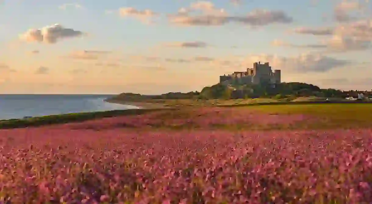 The majestic Bamburgh Castle offers beautiful panoramic views