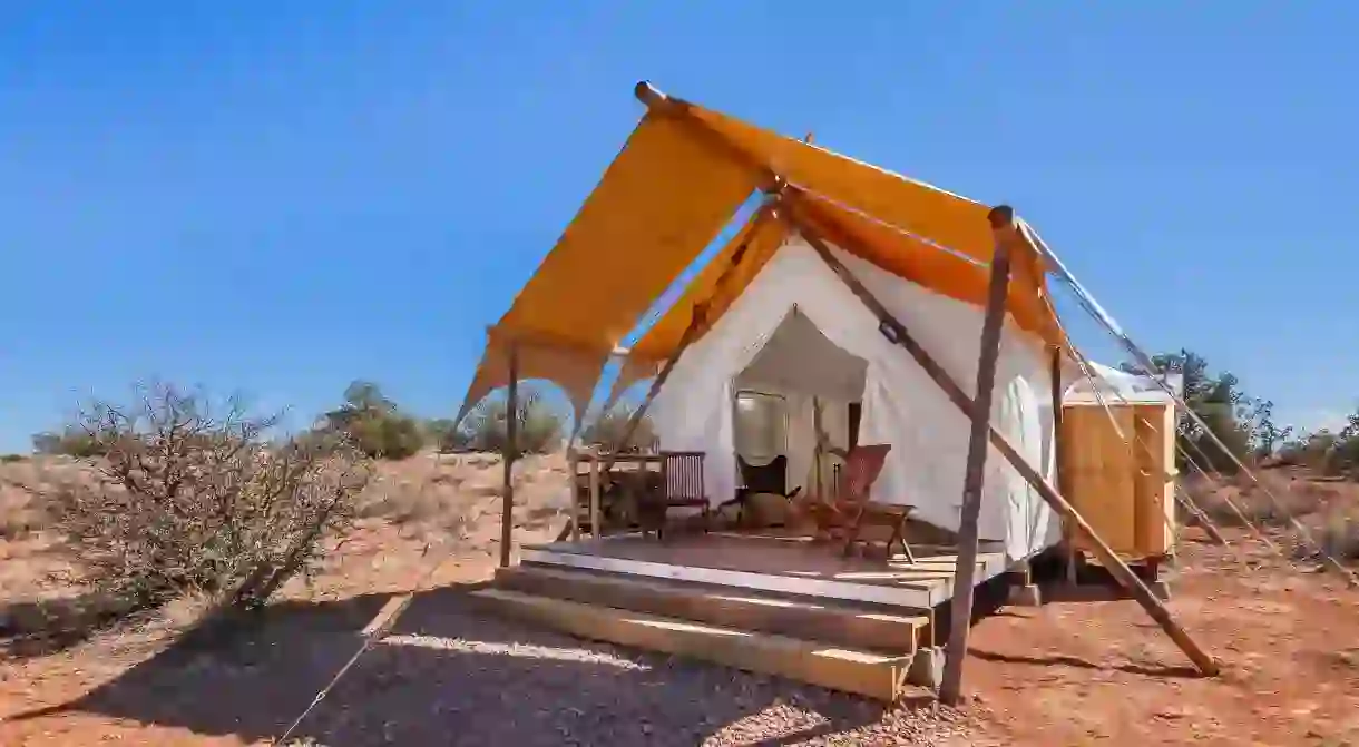 You can camp and have luxurious amenities at Under Canvas Grand Canyon