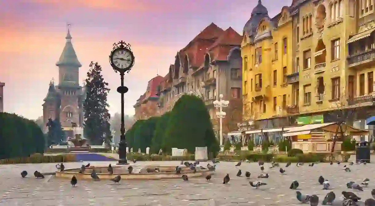 Theres lots of beauty to explore in Romania – including Victory Square in Timișoara