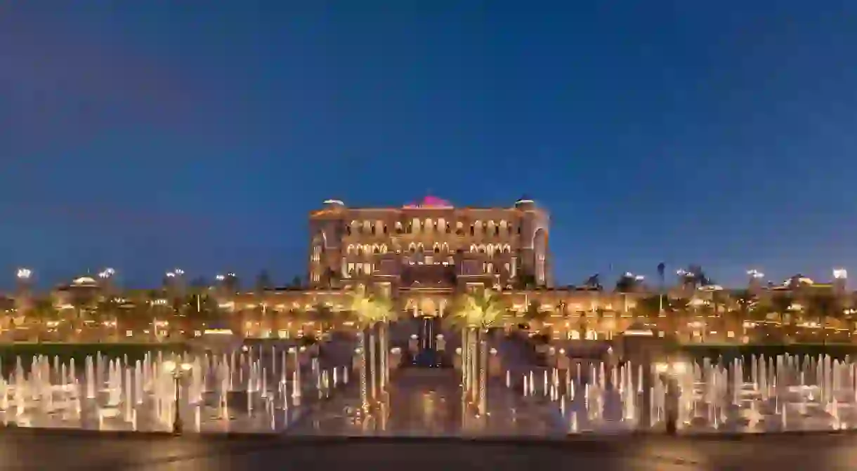 The opulent Emirates Palace hotel in Abu Dhabi is as luxe as they come, with gold leaf aplenty