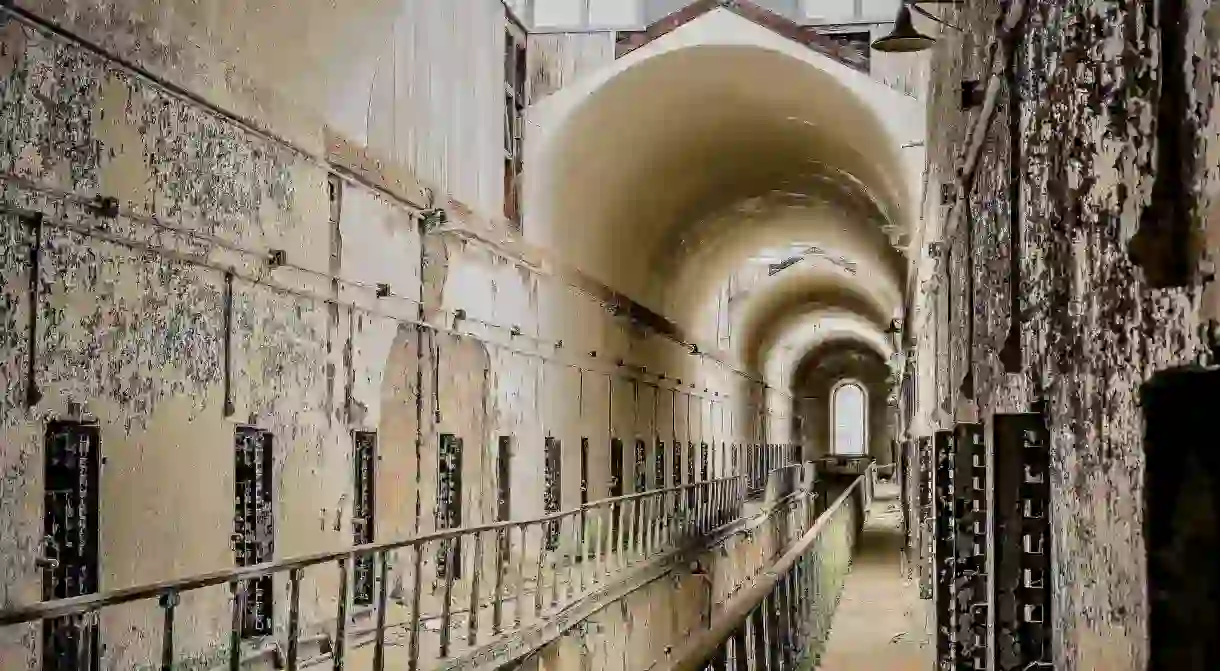 The Eastern State Penitentiary in Philadelphia is a National Historic Landmark