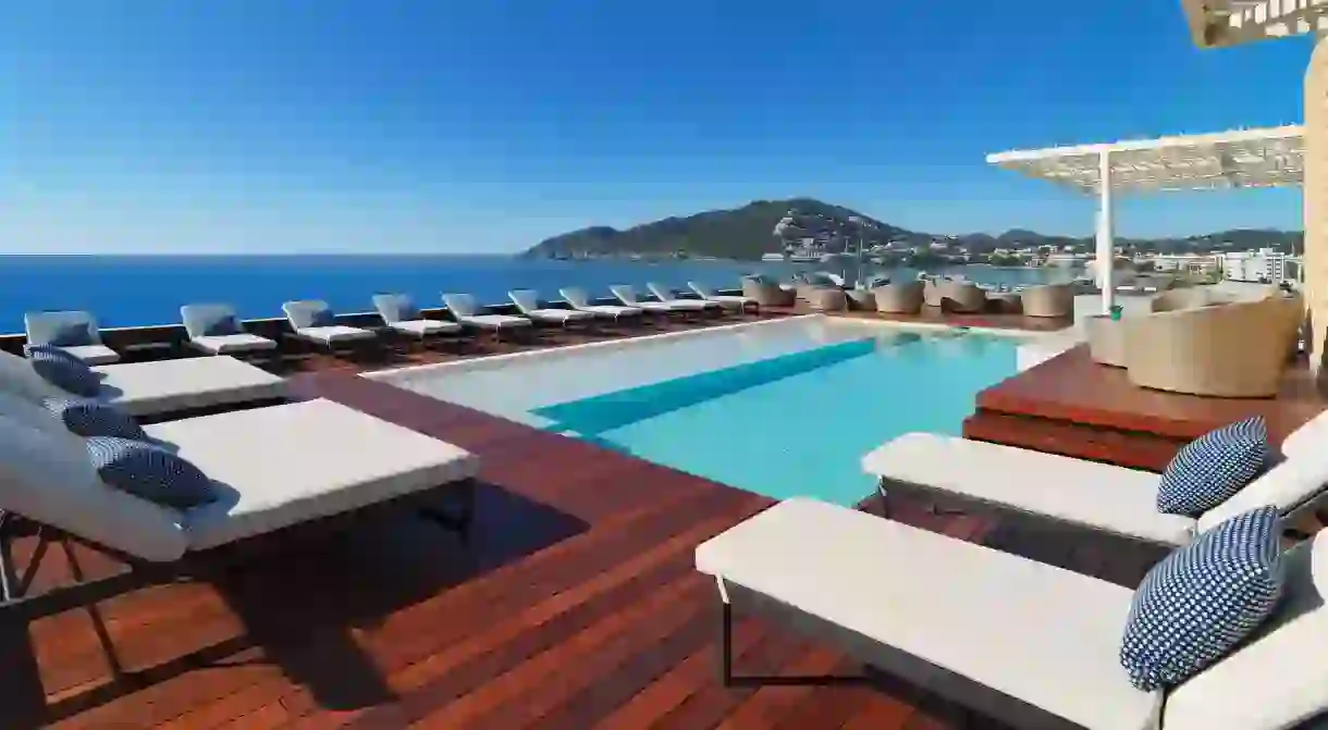 Visit the island of Ibiza and stay in one of the sexiest hotel suites money could possibly buy