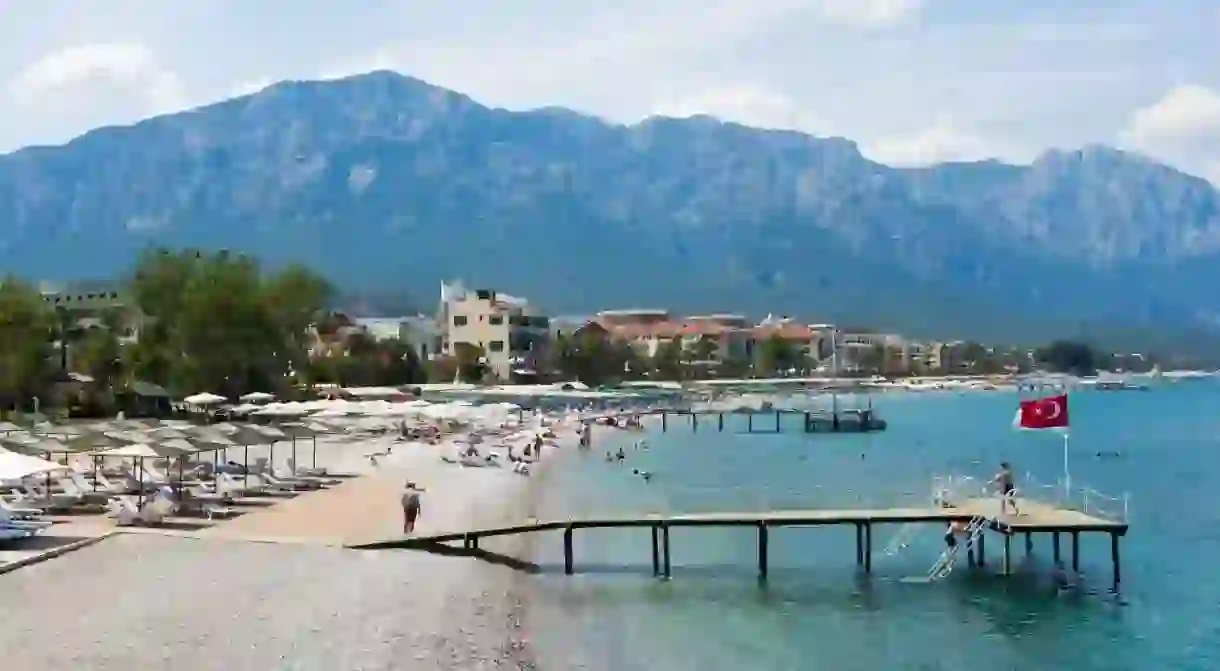 Kemer has beautiful beaches where you can lie back and relax