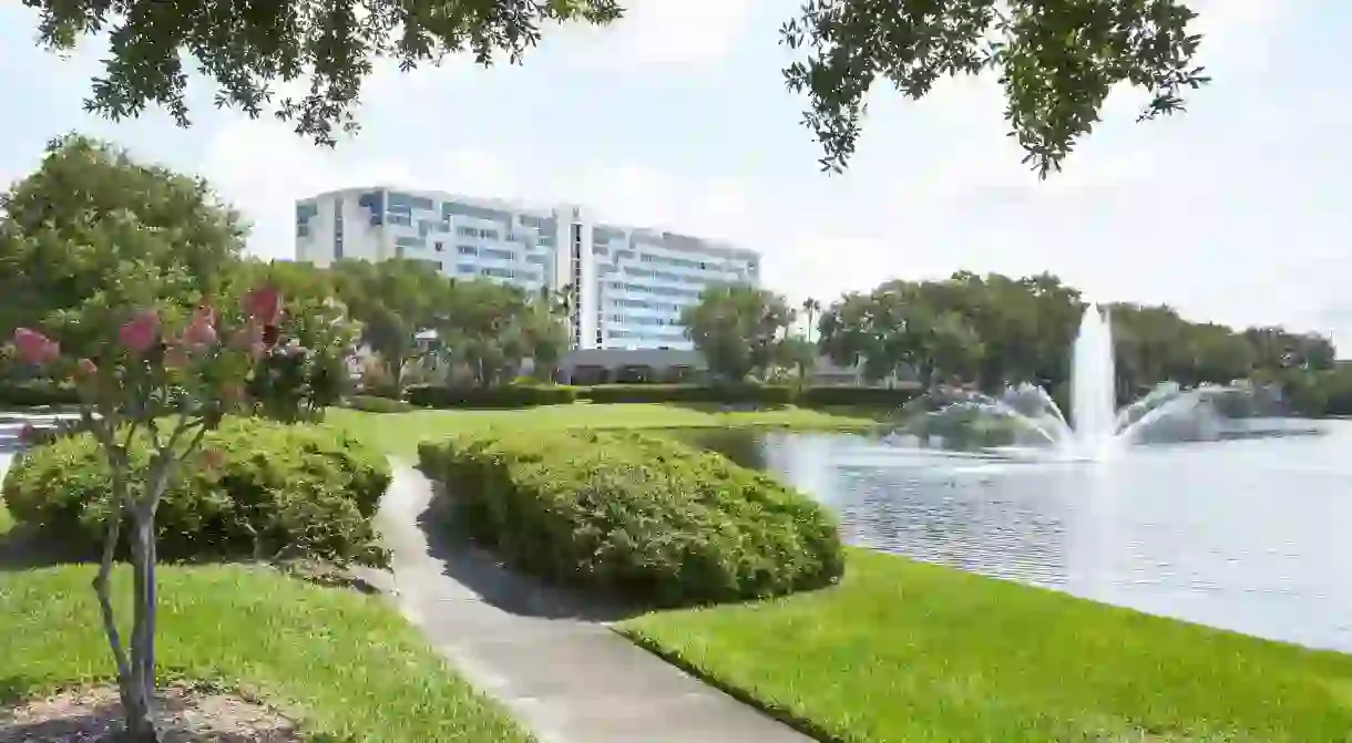 The Renaissance Orlando Airport Hotel is within a lovely setting near the airport