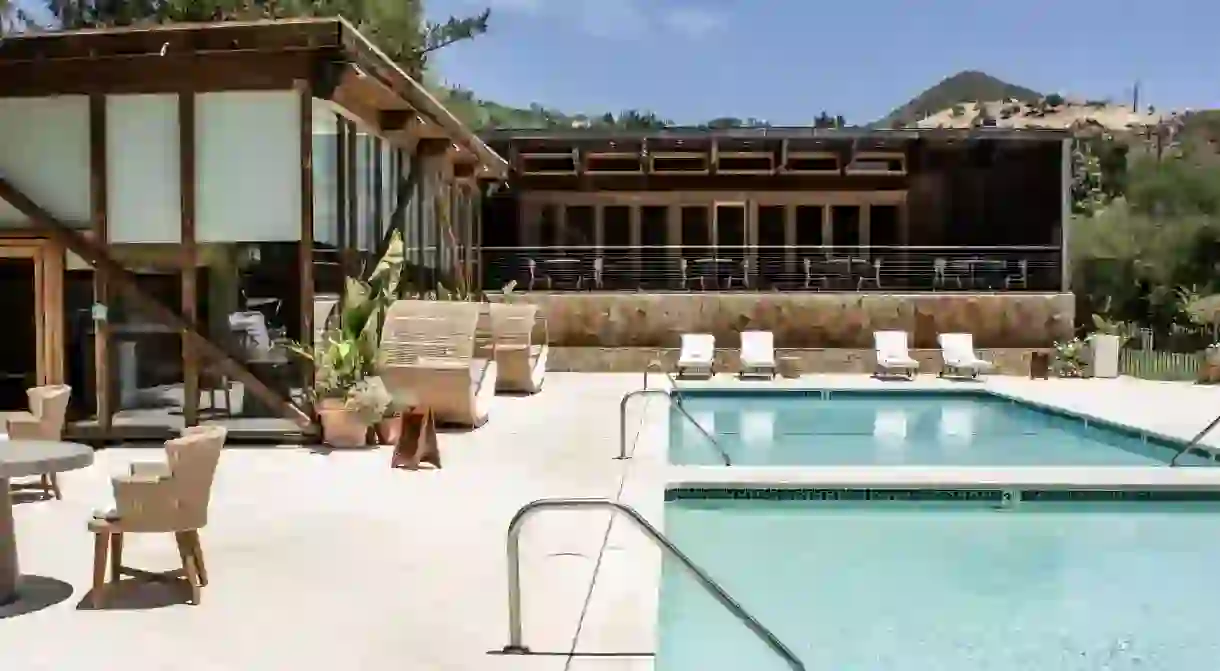 Enjoy the mountain seclusion of Calamigos Guest Ranch and Beach Club in Malibu