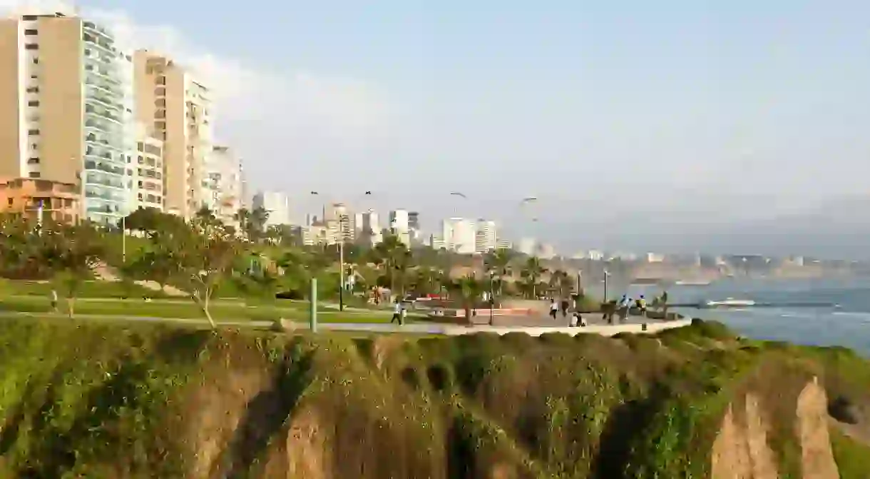 Lima, Peru, lies on the Pacific coast