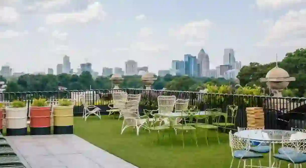 Get an essence of Georgia from the Hotel Clermont rooftop