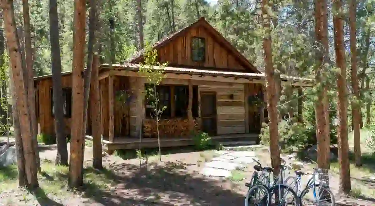 Go off-grid in Colorado with a stay in a woodland cabin like this one in Taylor Canyon