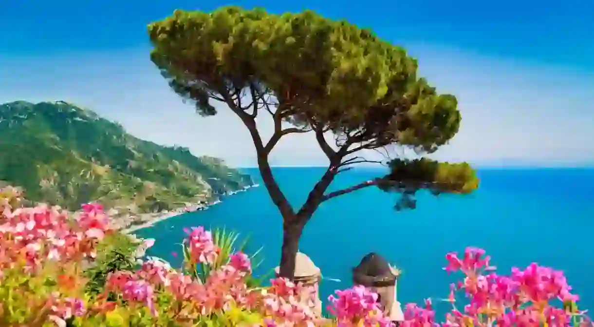 The cliffs of the Amalfi Coast provide some of the most dramatic views in all of Italy