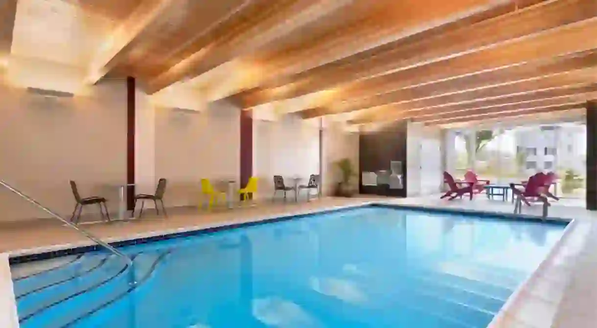 The pool at Homes2 Suites by Hilton adds an extra splash of fun