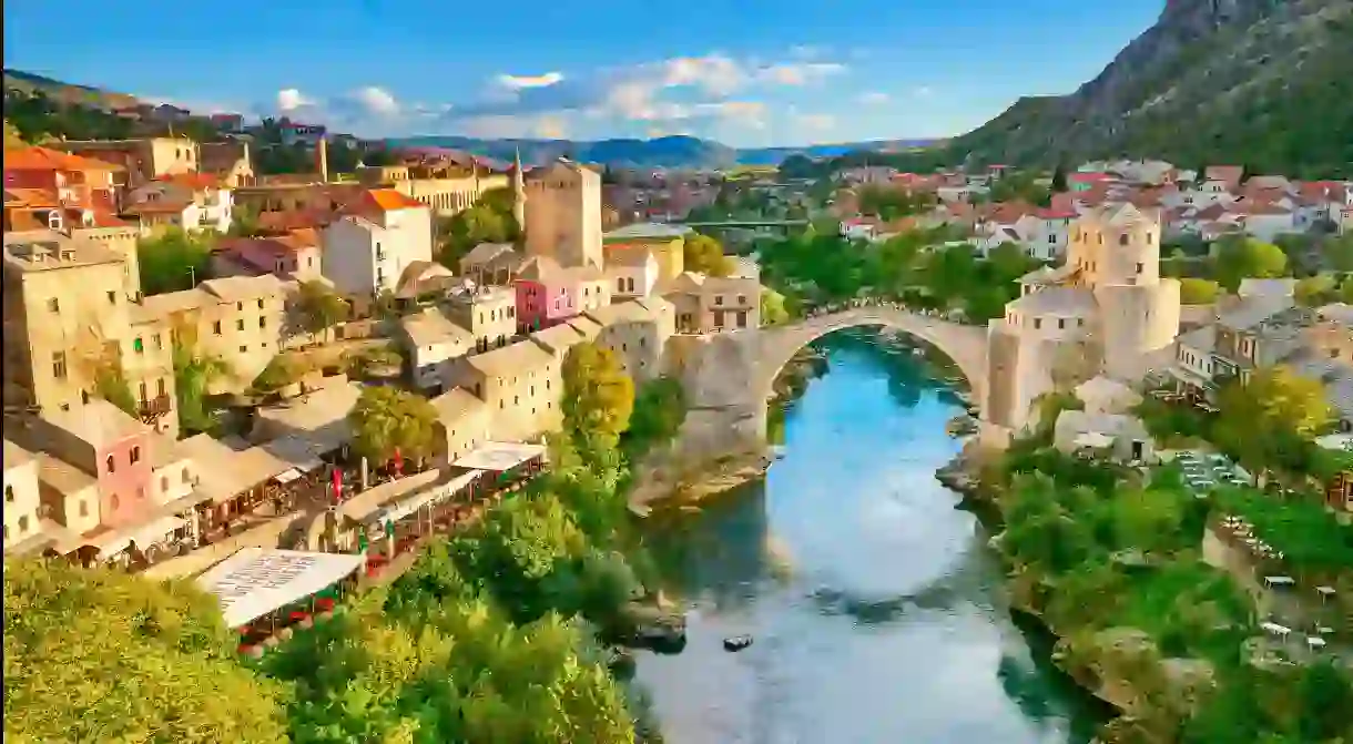 Historic architecture including the Stari Most bridge will be in reach of your Mostar hostel