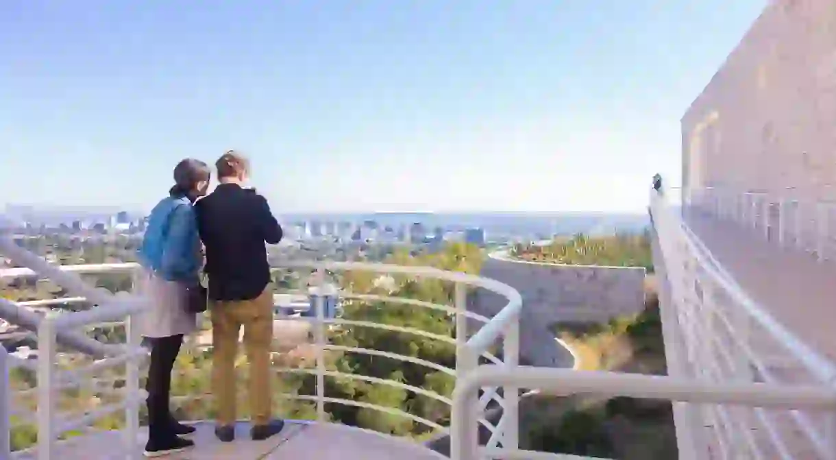 Take in beautiful panoramic views from the Getty Center