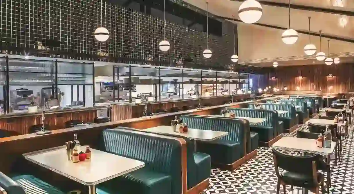 Mollies Motel and Diner is the second foray by Soho House into the world of American motels, and features a 50s-style diner complete with cushioned booths and tomato-shaped ketchup dispensers