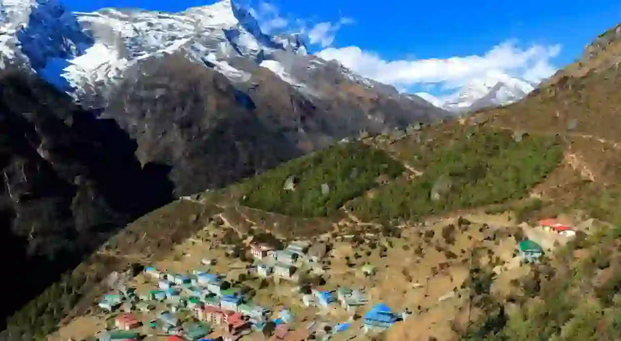 Namche Bazar village is a key stop on the Everest base camp trek