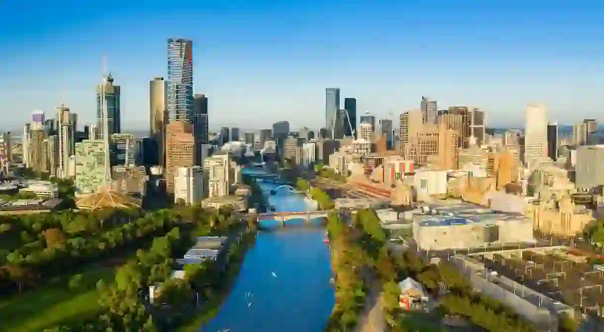 Enjoy views of the Yarra River and Melbourne skyline from your hotel room